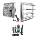 Basic Plug In Exhaust Fan Systems fan, cooling, greenhouse, shop, exhaust, ventilation, package, garage, plug, louvered, automatic, prewired, 8006, 8006100, 8006105, 8006110, 8006115, 8006120, 8006125, 8006130, 8006135, 800567